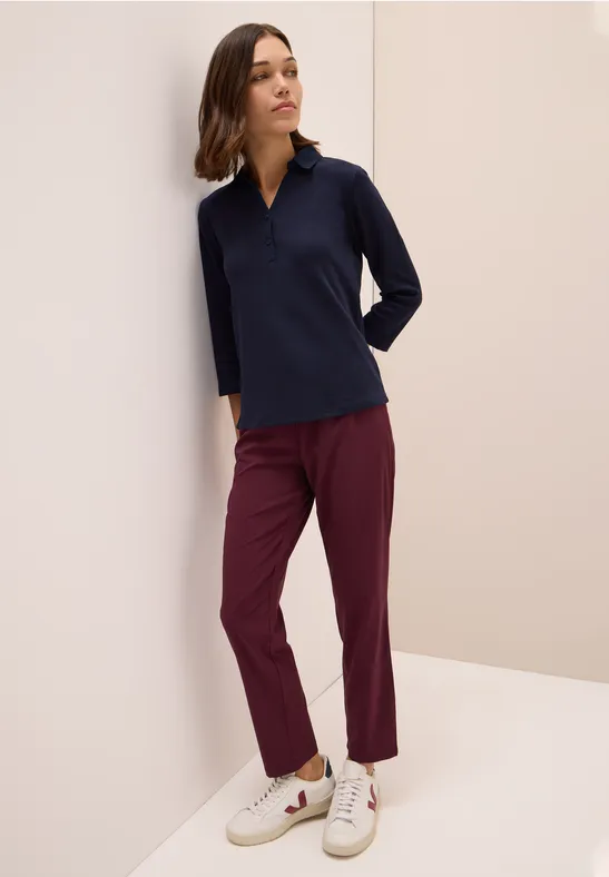 Poloshirt mit 3/4-Arm urban dark blue