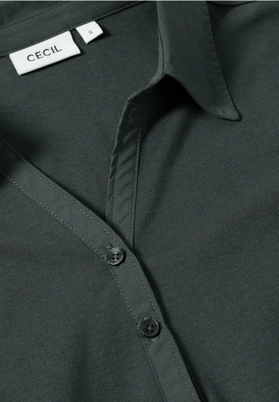 Polo à manches 3/4 ink green