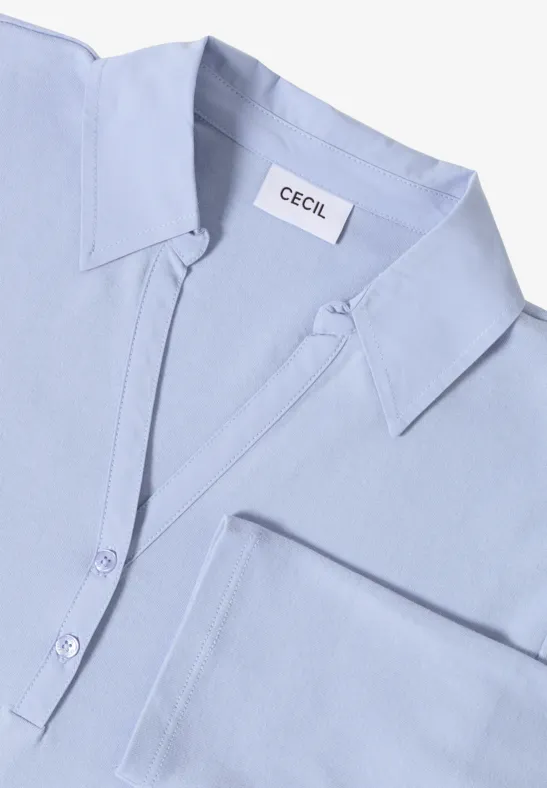 Poloshirt mit 3/4-Arm mountain blue