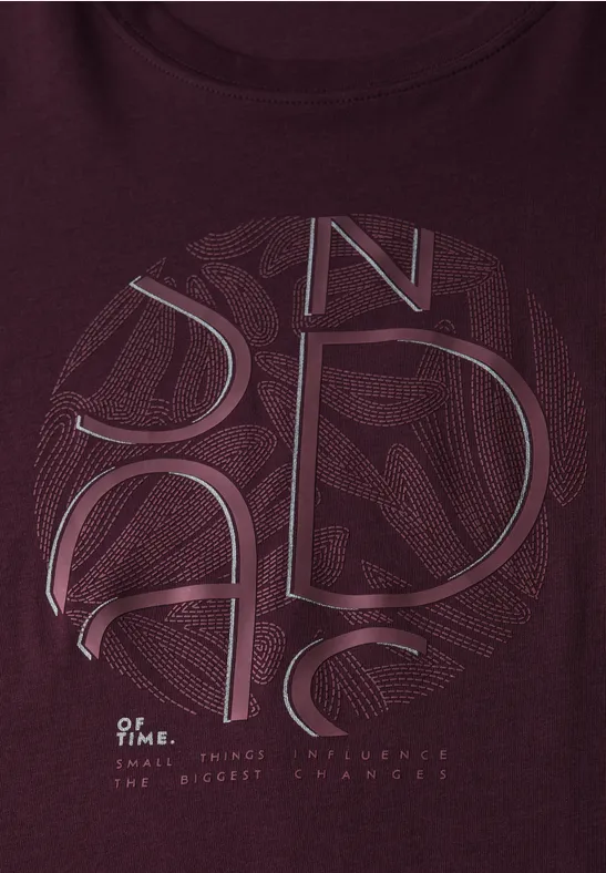 T-shirt avec artwork mulberry red