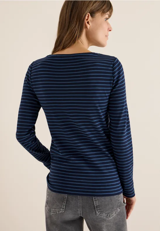 Gestreiftes Shirt urban dark blue