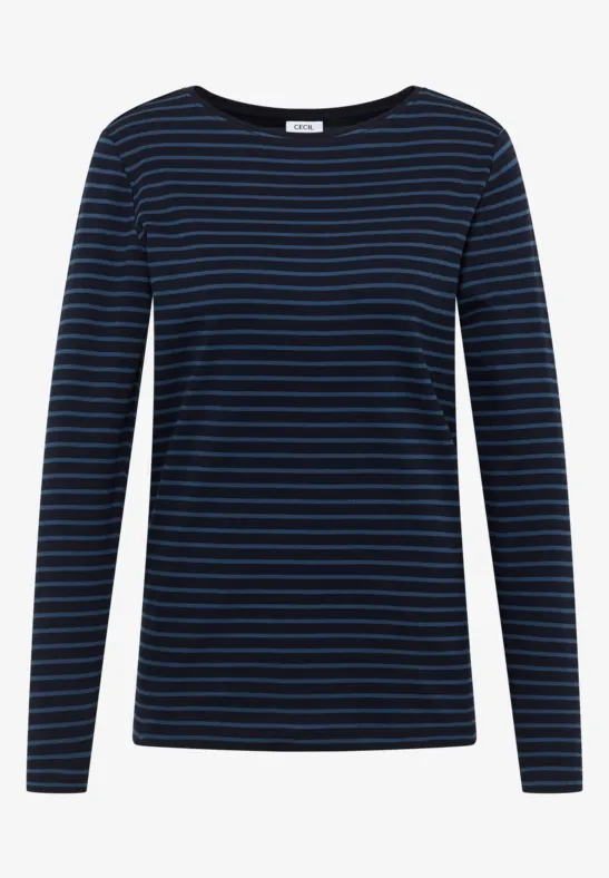 Gestreiftes Shirt urban dark blue