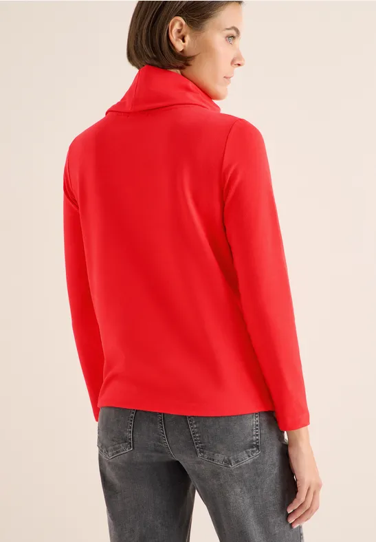 Shirt met grote kraag pumpkin orange