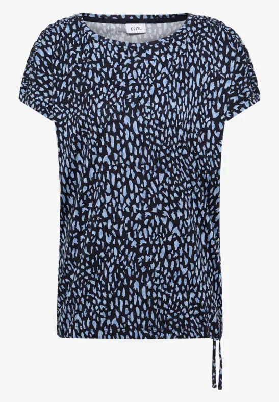 Shirt mit Raffung urban dark blue