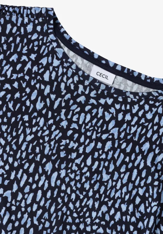 Shirt mit Raffung urban dark blue