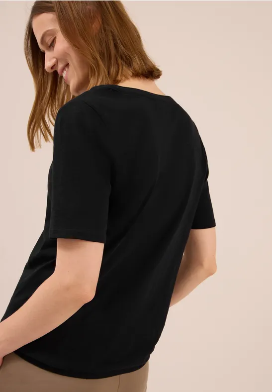 Shirt im Tunika-Look Black