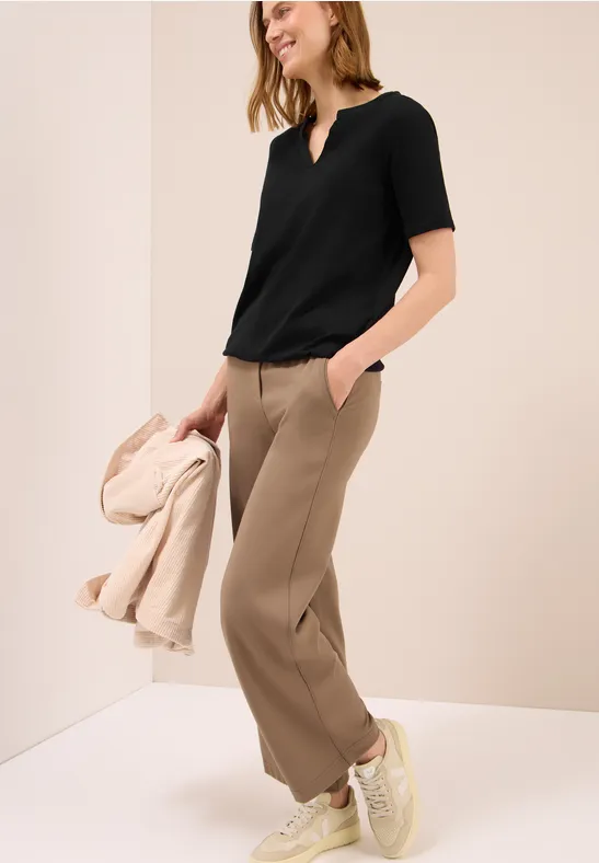 Shirt im Tunika-Look Black
