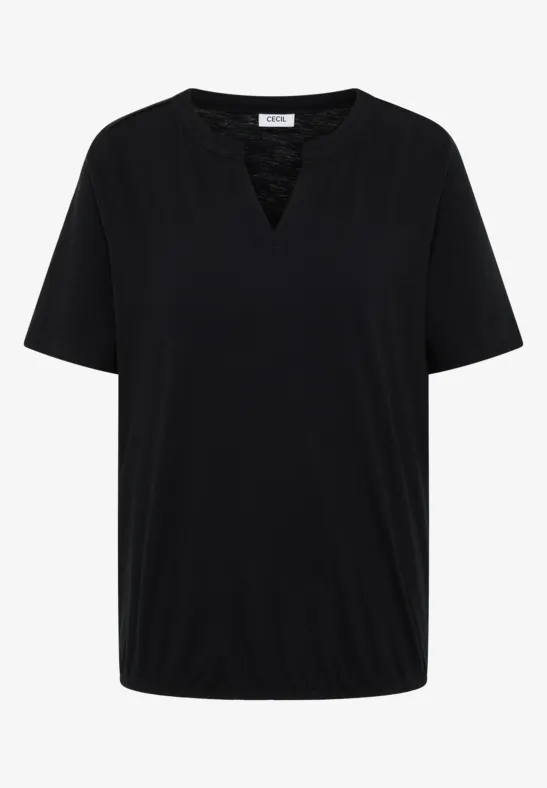 Shirt im Tunika-Look Black