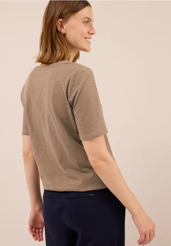 Shirt im Tunika-Look natural taupe