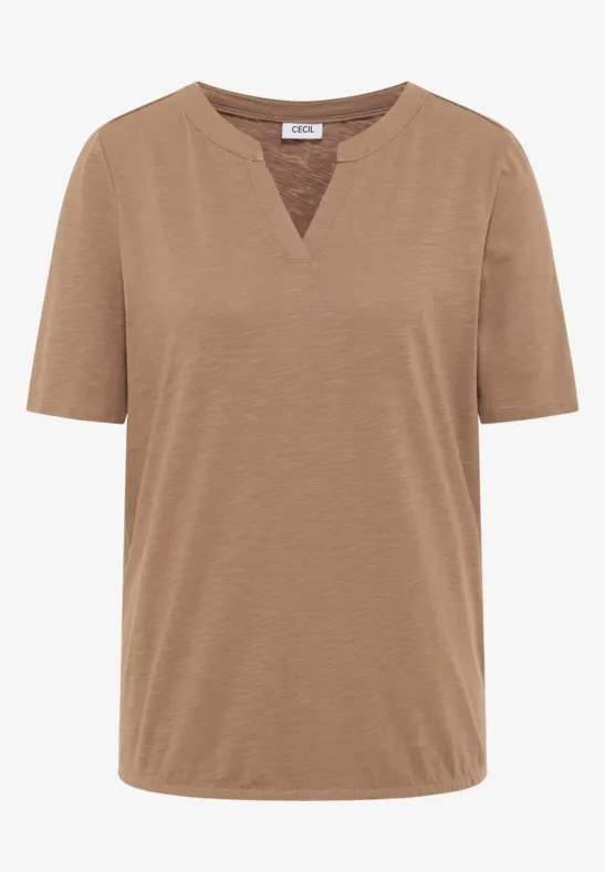 Shirt im Tunika-Look natural taupe