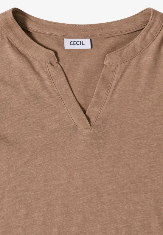 Shirt im Tunika-Look natural taupe