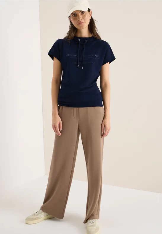 T-shirt Funnel Neck urban dark blue