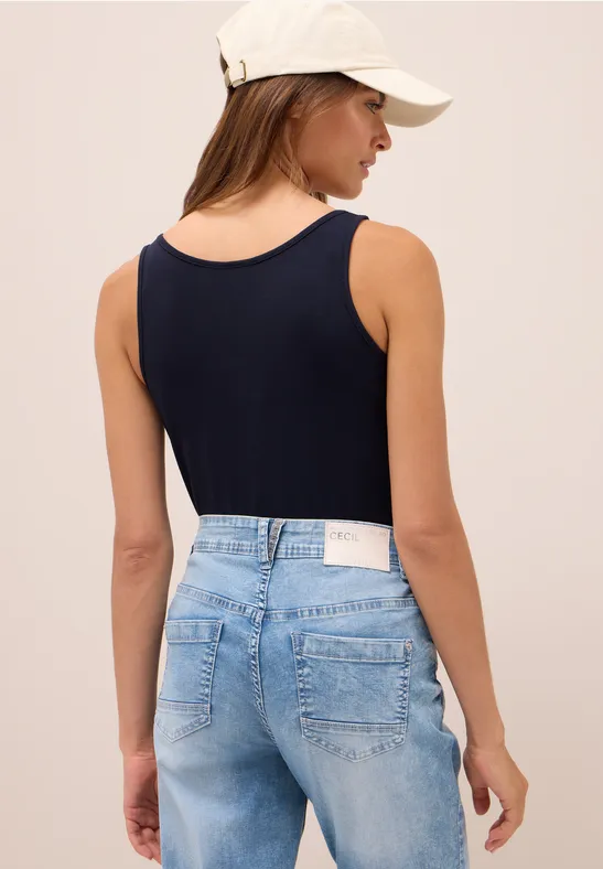 Lange basic top urban dark blue