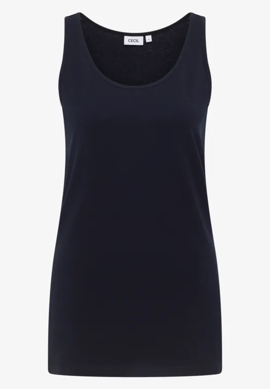 Lange basic top urban dark blue