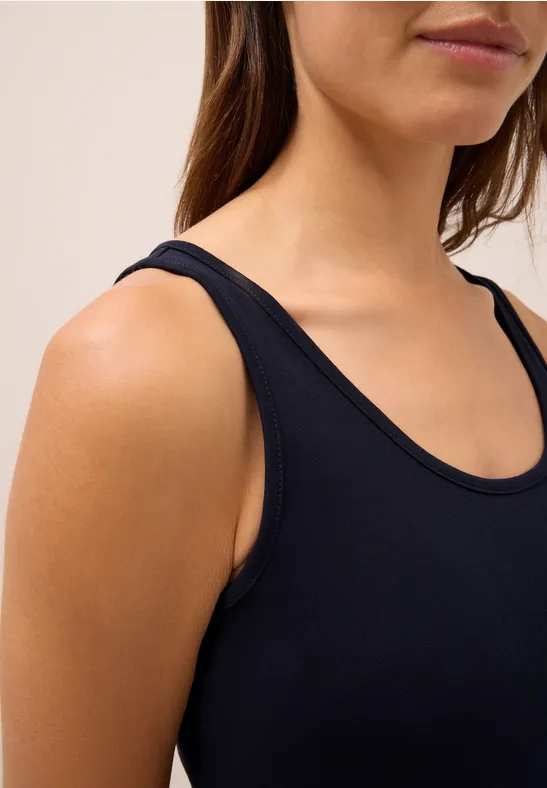 Lange basic top urban dark blue