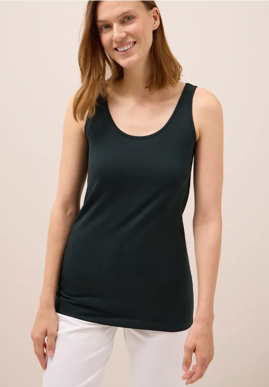 Langes Basic Top ink green