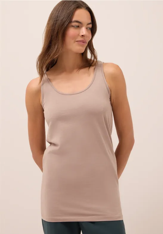 Lange basic top natural taupe