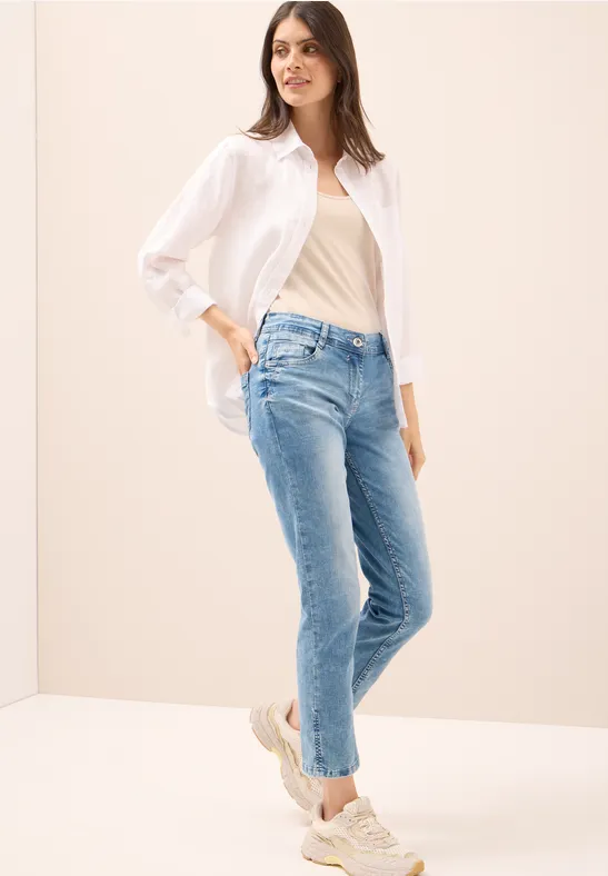 Lange basic top oat milk beige