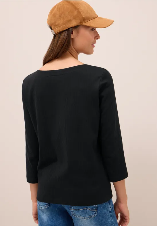 Basic Ripp-Shirt Black