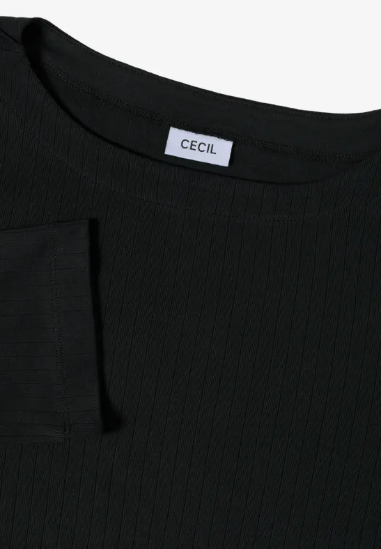 Basic Ripp-Shirt Black