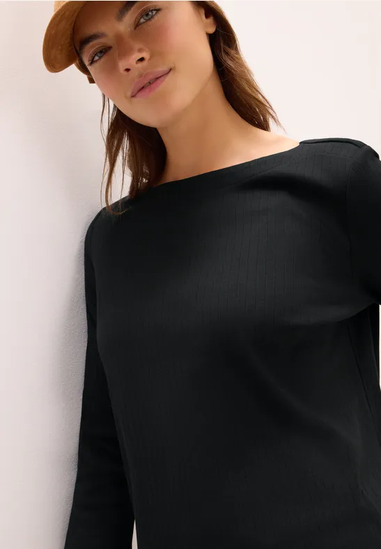 Basic Ripp-Shirt Black