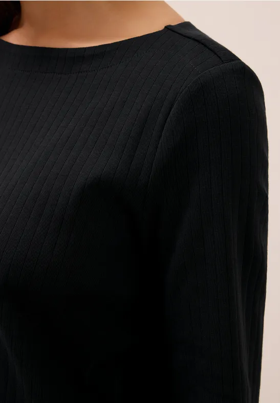 Basic Ripp-Shirt Black