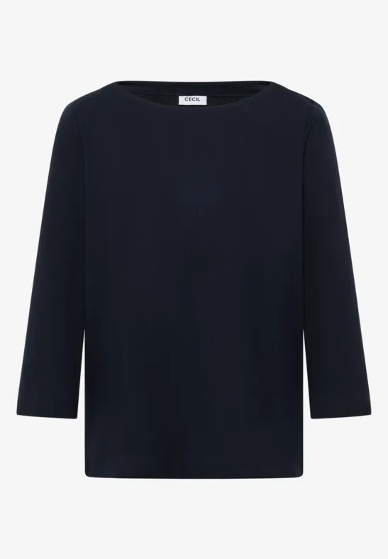 Basic Ripp-Shirt urban dark blue