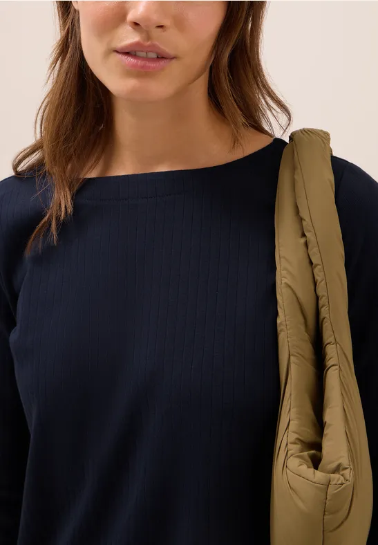 Basic Ripp-Shirt urban dark blue