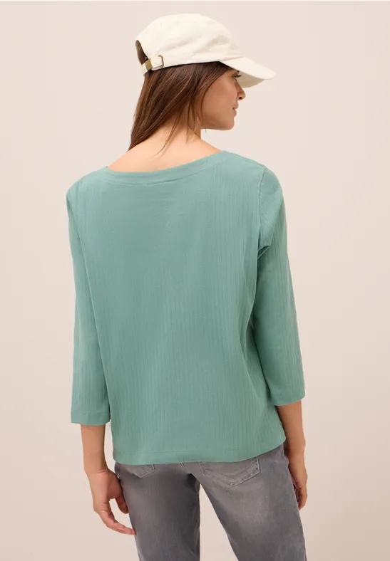 Basic Ripp-Shirt jewel green