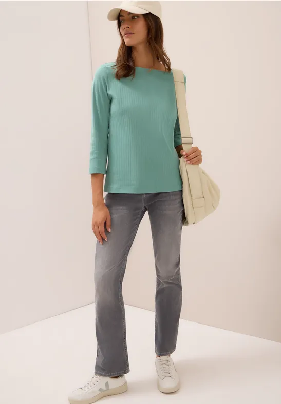 Basic Ripp-Shirt jewel green
