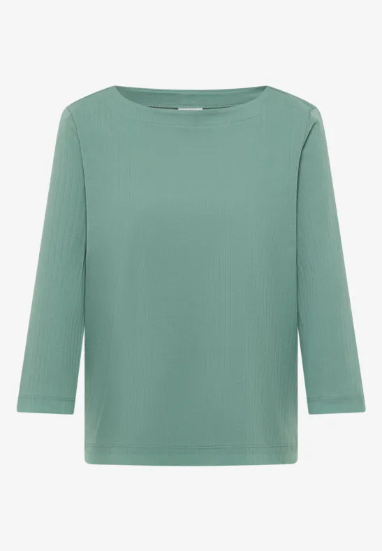 Basic Ripp-Shirt jewel green