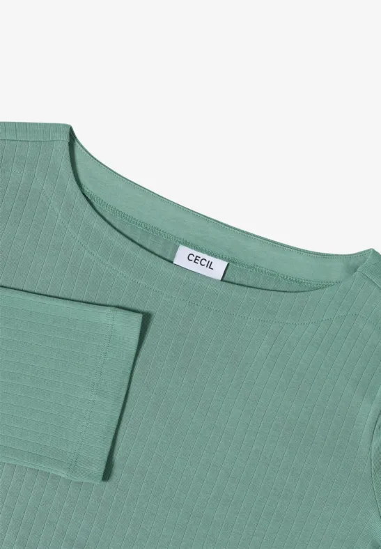 Basic Ripp-Shirt jewel green
