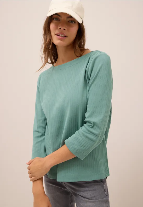 Basic Ripp-Shirt jewel green