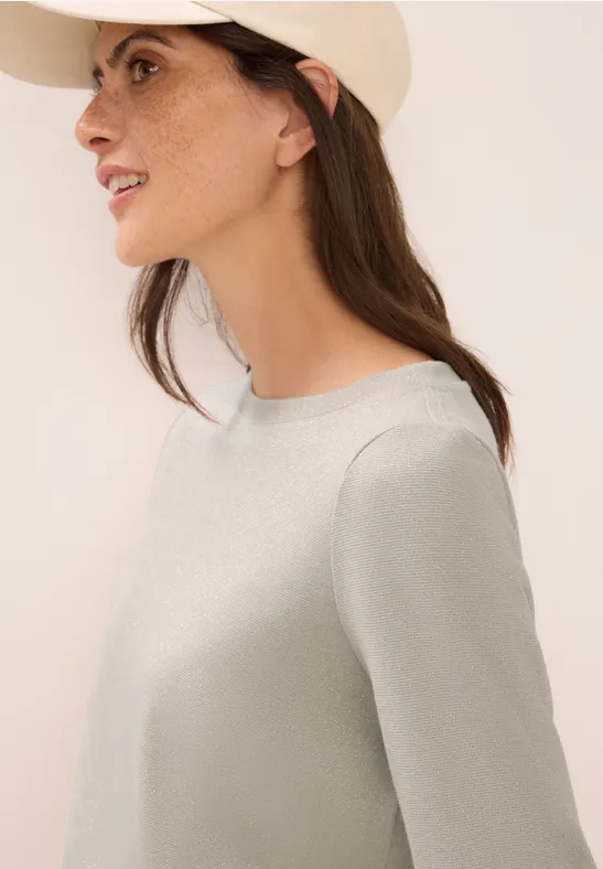 T-shirt avec détails scintillants oat milk beige