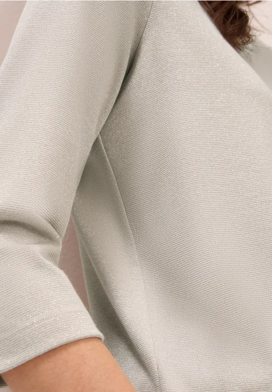 T-shirt avec détails scintillants oat milk beige