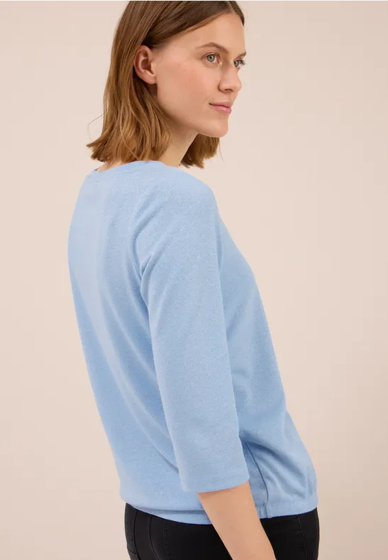 Shirt mit Glitzerdetails light sky blue
