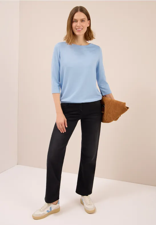 Shirt mit Glitzerdetails light sky blue