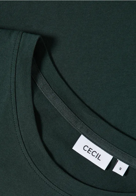 T-Shirt mit Wording Artwork ink green