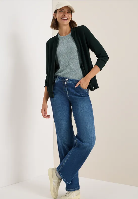 Leichte Jacke ink green