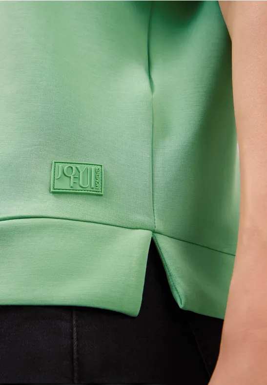 Softes Cupro Touch T-Shirt fennel green