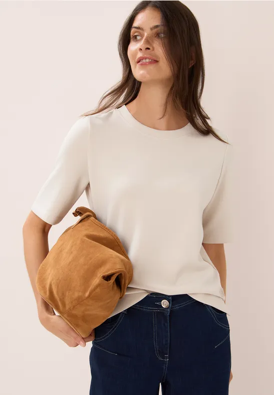 Zacht Cupro Touch Shirt oat milk beige
