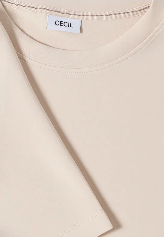 Zacht Cupro Touch Shirt oat milk beige