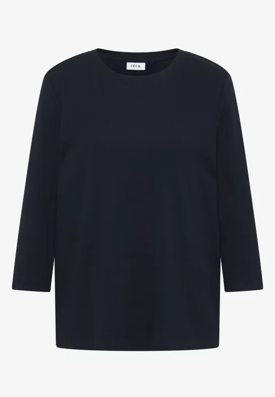 Shirt met geribde structuur urban dark blue