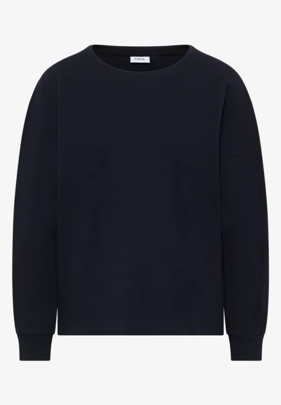 T-shirt à rayures côtelées urban dark blue