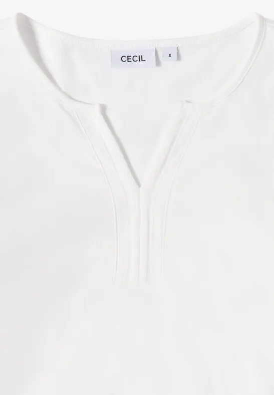 T-shirt au look tunique vanilla white