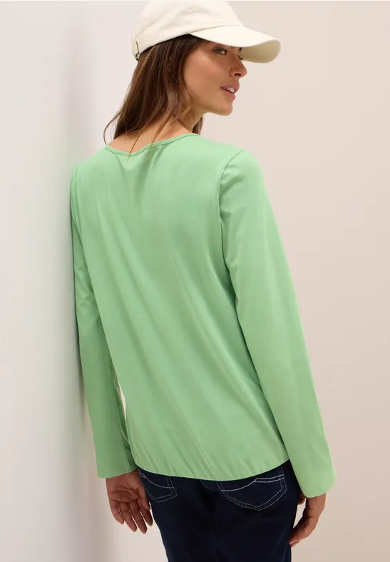 Shirt im Tunika-Look fennel green