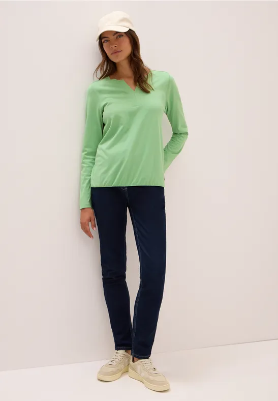 Shirt im Tunika-Look fennel green