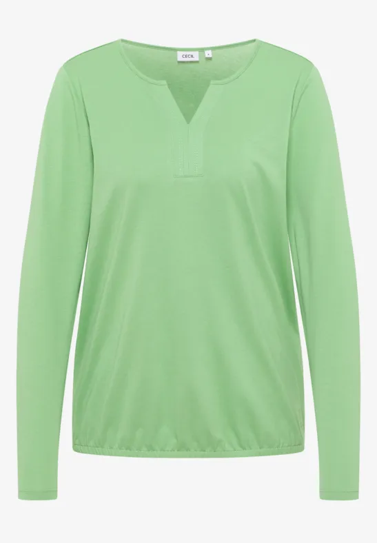 Shirt im Tunika-Look fennel green
