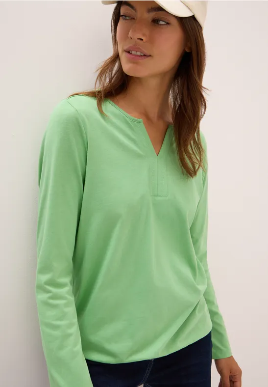 Shirt im Tunika-Look fennel green