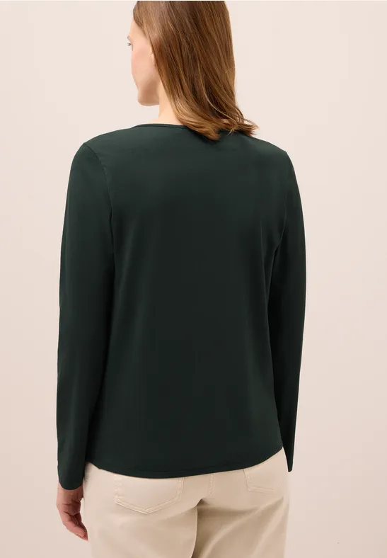 T-shirt au look tunique ink green